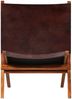 vidaXL Relaxstuhl Klappbar Braun Echtleder 246363 Bild 2