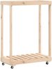 vidaXL Kaminholzregal mit Rollen 76,5x40x108 cm Massivholz Kiefer 832325 Bild 2