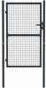 vidaXL Maschen-Gartentor verzinkter Stahl 100 x 150 cm Grau 145773 Bild 5