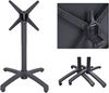 Tischgestell WILMA mit Klappfunktion - Aluminium Anthrazit 70x68x68cm | Tischuntergestell Tischbeine Bild 2