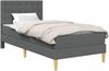 vidaXL Bettgestell mit Matratze Dunkelgrau 80 x 200 cm Stoff 3415079 Bild 2