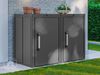 GFP Primeyard Mülltonnenbox 168x84x120 cm Mülltonnenverkleidung Müllbox Metall anthrazit Bild 2