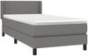vidaXL Boxspringbett mit Matratze Dunkelgrau 100x200 cm Stoff 3129530 Bild 3