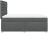 vidaXL Boxspringbett mit Matratze Dunkelgrau 140x190 cm Stoff 3291290 Bild 5