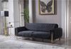 Sofa 3-Sitz Saigon / Singapur, Stoff, Schwarz, 238 x 82 x 93 cm Bild 3