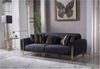 Sofa 3-Sitz Saigon / Singapur, Stoff, Schwarz, 238 x 82 x 93 cm Bild 2