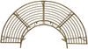 vidaXL Baumbank 4-Sitzanzahl 160 x 80 x 89 cm Stahl Antikbraun 42029502 Bild 2