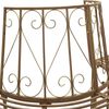 vidaXL Baumbank 4-Sitzanzahl 160 x 80 x 89 cm Stahl Antikbraun 42029502 Bild 5
