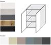 Küchenhängeschrank Kvantum 60x32,5x72cm 2-türig Farbe matt vanille matt / weiß (Q-W3/60) Bild 2