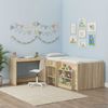 vidaXL Bett-Schreibtisch Sonoma-Eiche Holzwerkstoff 100 x 45 x 75 cm 893733 Bild 5