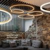 s.luce LED Ring Pendelleuchte rund Direkt oder Indirekt Weiß Ø 40cm Bild 4