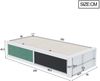 Kinderbett 90x200 cm mit hydraulischem Stauraum, Kreidetafel und Bücherfach in Weiß Bild 4