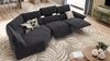 Sofanella Ecksofa ADRIA Stoffsofa Eckcouch Eckgarnitur in Dunkelgrau Bild 3