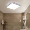 LED Deckenlampe, IP44, weiß, chrom, warmweiß, L 29cm Bild 5