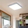 LED Deckenlampe, IP44, weiß, chrom, warmweiß, L 29cm Bild 2