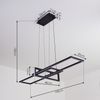 hofstein Pendelleuchte »Muina« dimmbare Hängelampe, Metall, Schwarz, weißer Kunststoffschirm, 3000 Kelvin, 1xLED 34 Watt, max. 4200 Lumen Bild 5