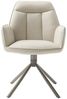 Armlehnstuhl >RAFAELA< (2er-Set) drehbar, Bezug creme - 62x89x64cm (BxHxT) Bild 3