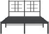 vidaXL Bettgestell mit Kopfteil Metall Schwarz 120x200 cm 355559 Bild 5