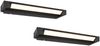 2er SET dimmbare LED Bad Spiegelleuchten schwenkbar, Schwarz Breite 50cm Bild 2