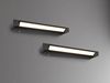 2er SET dimmbare LED Bad Spiegelleuchten schwenkbar, Schwarz Breite 50cm Bild 3