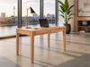 Design-Schreibtisch Schubladen mit Softeinzug Kernbuche Bürotisch - (2241) Bild 5