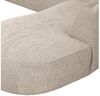 Sofa Polly U-Form aus Webstoff, modern und komfortabel, Sand Beige, rechtsseitig Bild 4