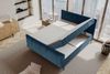 99rooms Vero Plus Boxspringbett 140x200 cm Cordstoff POSO Blau Bild 4