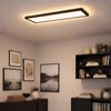 LED Deckenpanel, Backlight, schwarz, eckig, L 58,2 cm Bild 3
