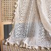 Agger Scheibengardine Boho-Spitzengardine, kurz, für Küchenfenster über der Spüle (1 St), Vintage-Gardine, gehäkelt, böhmisch, handgefertigt mit Quasten Bild 4