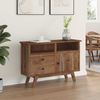 vidaXL Sideboard mit Schubladen Natur 100 x 30 x 68 cm Massivholz Teak 42017956 Bild 4