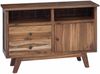 vidaXL Sideboard mit Schubladen Natur 100 x 30 x 68 cm Massivholz Teak 42017956 Bild 2