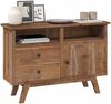vidaXL Sideboard mit Schubladen Natur 100 x 30 x 68 cm Massivholz Teak 42017956 Bild 3