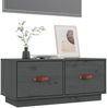vidaXL TV-Schrank Grau 80x34x35 cm Massivholz Kiefer 818242 Bild 4
