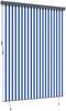 vidaXL Rollo Blau und Weiß 200 x 250 cm Stoff und Aluminium 362087 Bild 3