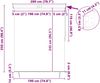 vidaXL Rollo Blau und Weiß 200 x 250 cm Stoff und Aluminium 362087 Bild 4