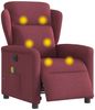 vidaXL Massagesessel Elektrisch Weinrot Stoff 3303127 Bild 3