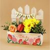 Herz & Heim Geschenkbox Pflanzkorb für Mama zu Muttertag - Geschenkkorb für Muttertagsgeschenk, aus Holz, mit Aufdruck Bild 2
