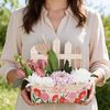 Herz & Heim Geschenkbox Pflanzkorb für Mama zu Muttertag - Geschenkkorb für Muttertagsgeschenk, aus Holz, mit Aufdruck Bild 3