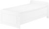 Weißes Seniorenbett extra hoch 90x200 Zubehör wählbar V-60.42W-09Federleisten und Matratze Bild 1