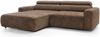 Selsey 'Fando' Ecksofa mit elektrischem Sitzauszug, Ottomane links, Chenille Hellbraun Bild 1