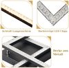 ZMH LED Deckenleuchte Wohnzimmer Schwarz 3000K Warmweiß Moderne Kristall Schlafzimmerlampe 24W für Küche Schlafzimmer Flur Bild 3