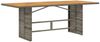 vidaXL Gartentisch mit Akazienholz-Platte Grau 190x80x74cm Poly Rattan 365310 Bild 5