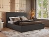 CORIVO CLASSIC Polsterbett mit Bettkasten & Stauraum, Doppelbett, inkl. Lattenrost, Metall-Hebeautomat mit Gasdruckfedern, mit Pocket Matratze - Grau Kunstleder - VIRE LUX Bild 1