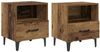 vidaXL Nachttisch 2 pcs Altholz 40 x 35 x 47,5 cm Holzwerkstoff 880598 Bild 2