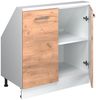 Küchenschrank für Dachschrägen R-Line Goldkraft Eiche 80 cm mit 2 Türen Vicco Bild 5
