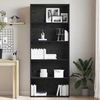 vidaXL Bücherregal Schwarz Eichen-Optik 80x30x189 cm Holzwerkstoff 3329274 Bild 3