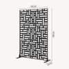 Trennwand Bernalda 180x120 cm Stahl Schwarz [casa. pro] Bild 2