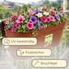 GarPet Balkonkasten 2er Set Geländerkasten Balkon mit Wasserspeicher Blumen Topf Kasten Bild 5