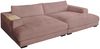 KAWOLA Big Sofa MADELINE mit Holztablett natur für Armlehne Cord rosa 85 x 170 x 290 cm Bild 3