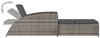 vidaXL Sonnenliege mit Auflage, Polyrattan dunkelgrau, 67 x 201 x 28,5 / 51 / 53 / 67 cm Bild 5